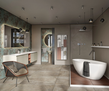 RUBY - Asymmetric freestanding Solid Surface bathtub by MOMA Design - view 3